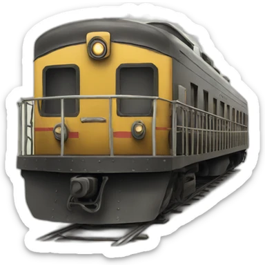 old school train sticker