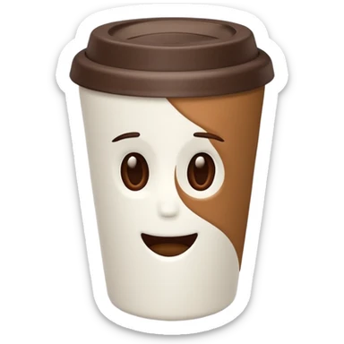 takeaway coffee cup sticker