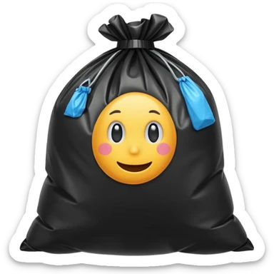 garbage bag sticker