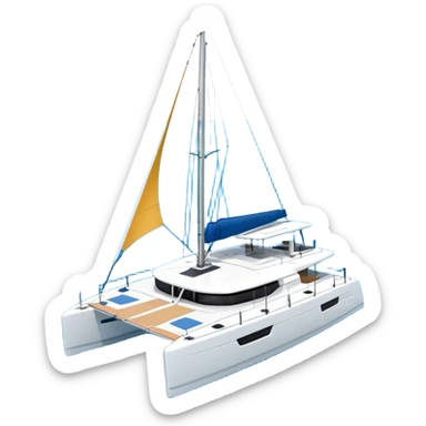a lagoon 42 catamaran with no wording on the hull or anywhere on the cat  sticker
