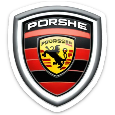 Porsche logo sticker