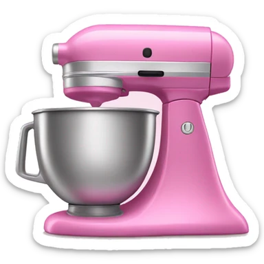 pink kitchen aide mixer sticker