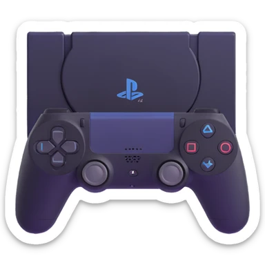 sleek and modern PlayStation 7 console sticker