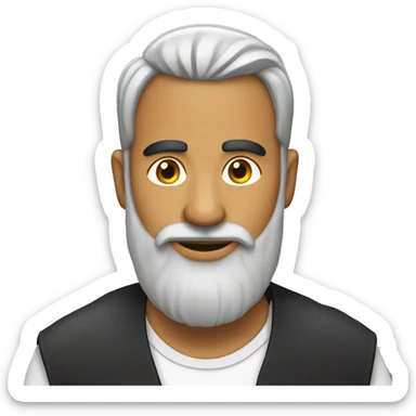 Pujabi man with beard with poha sticker