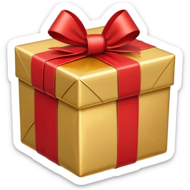 christmas present sticker