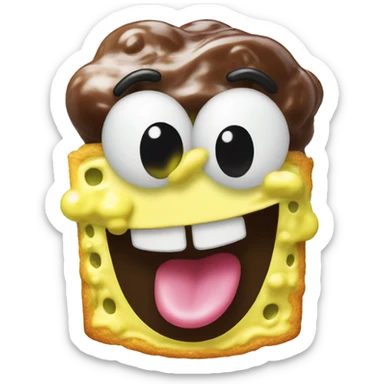 SpongeBob goofy goobers sundae  sticker