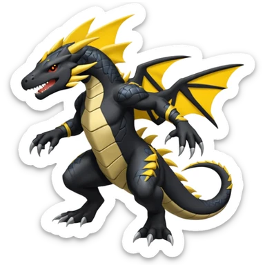 Salandit-Zekrom-Nargacuga-fusion (full body) sticker