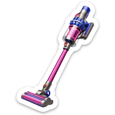 pink dyson cordless vacuum sleek sticker
