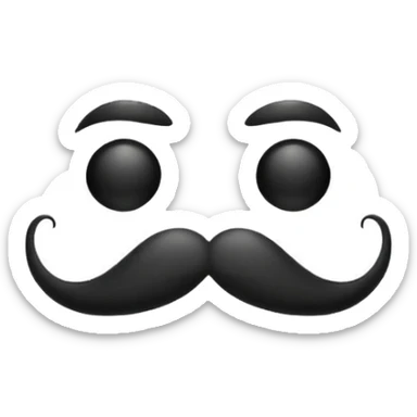 moustache template sticker
