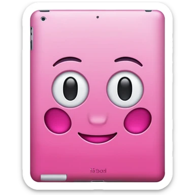 Pink iPad  sticker
