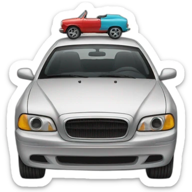 Car on car sticker