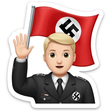 Nazi flag sticker
