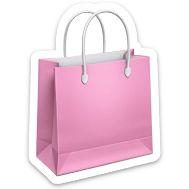 PINK SHOPPING BAGS sticker