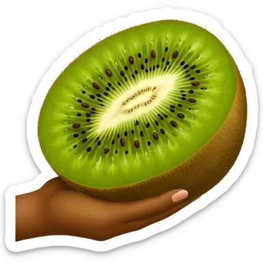 Kiwi skin hand sticker