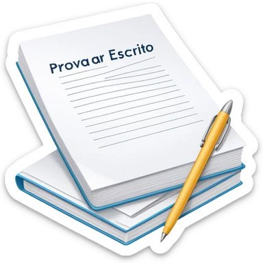 PROVA ESCOLAR ESCRITO 10 sticker