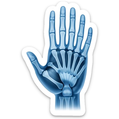 blue xray image sticker