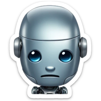 cute robot sad sticker