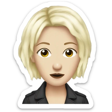D'arcy Wretzky with short hair sticker