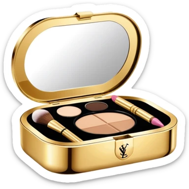 Make up kit ysl shell design sticker