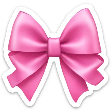 pink bow sticker