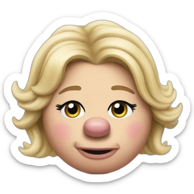 Miss Piggy dying sticker