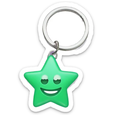 Little star keychain  sticker
