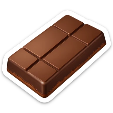 Milk chocolate bar sticker