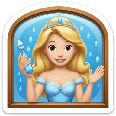 ￼ Disney princess cleaning sticker