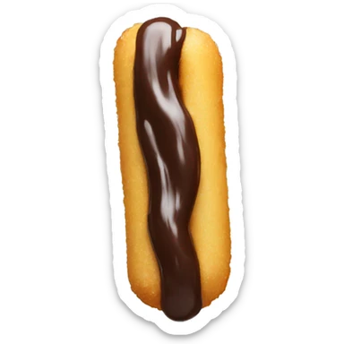 Churro with chocolate dipped  sticker