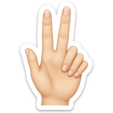 Shh finger and hand emoji sticker