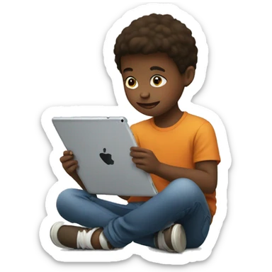 kid addicted to ipad sticker