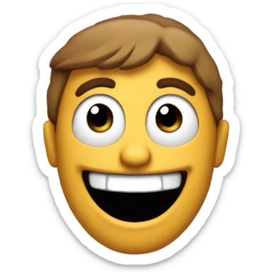 make me a unique mascot that expresses joy sticker