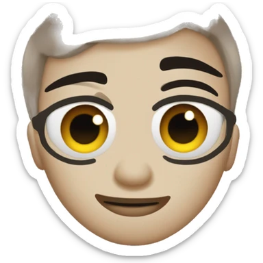 side eye eye roll  sticker