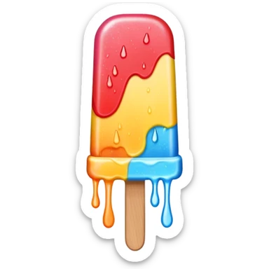 Popsicle: colorful sticker