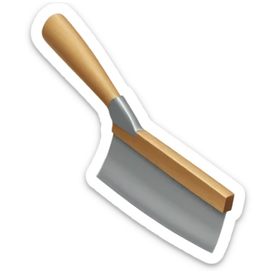 squeegee with long wooden handle sticker