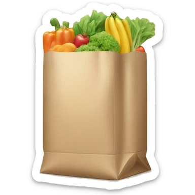 groceries bag   sticker