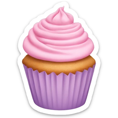 pastel pink cupcake sticker