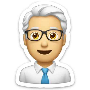 Un homme faisant un cœur avec ces mains sticker