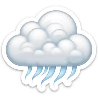 light see-through puff of steam sticker