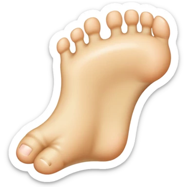 Foot: Medium-Light Skin Tone Emoji sticker