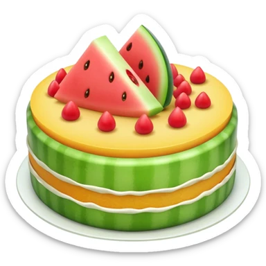 melon cake sticker