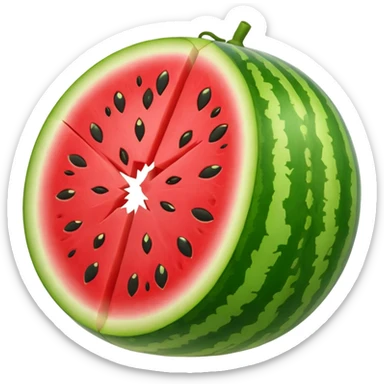 whole watermelon sticker