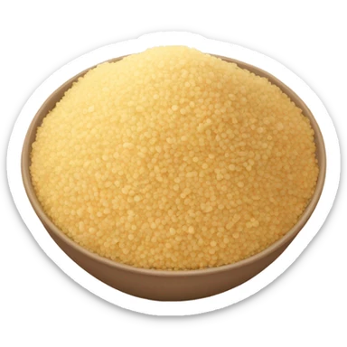 wholegrain couscous in a bowl sticker