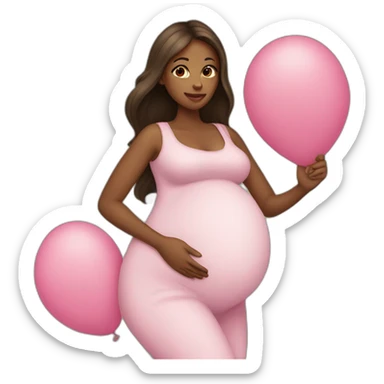 pregnant sticker