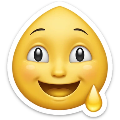 Tears of Joy emoji—iOS style. sticker