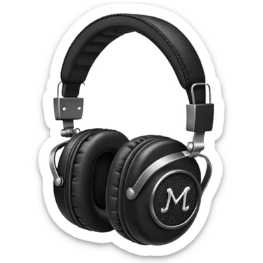 наушников  в стиле Marshall. sticker