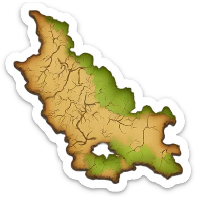 Punjab map by district sticker