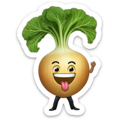 turnip dancing on trump in mar a lago sticker