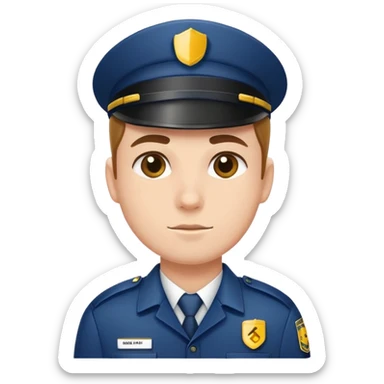 security guard with price tag sticker