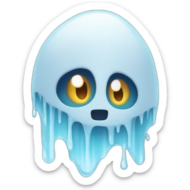 Fantasma con hielo sticker